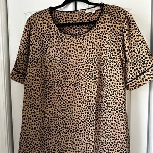 LOFT plus size leopard blouse. Size 20